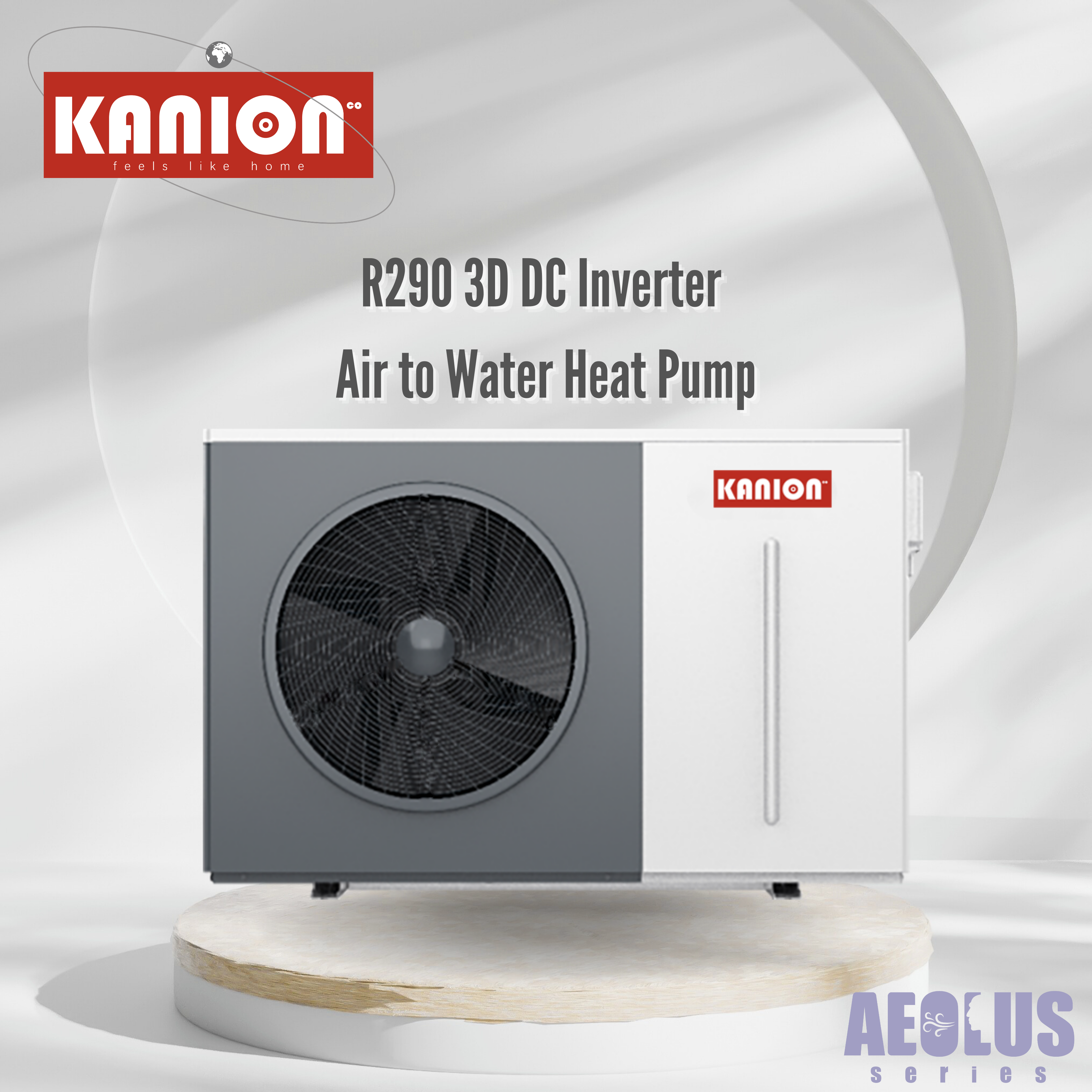 Kanion Co 3D DC Inverter Air to Water Heat Pump 